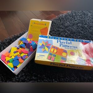 Vintage Discovery Toys Playful Patterns Design Activity Set
